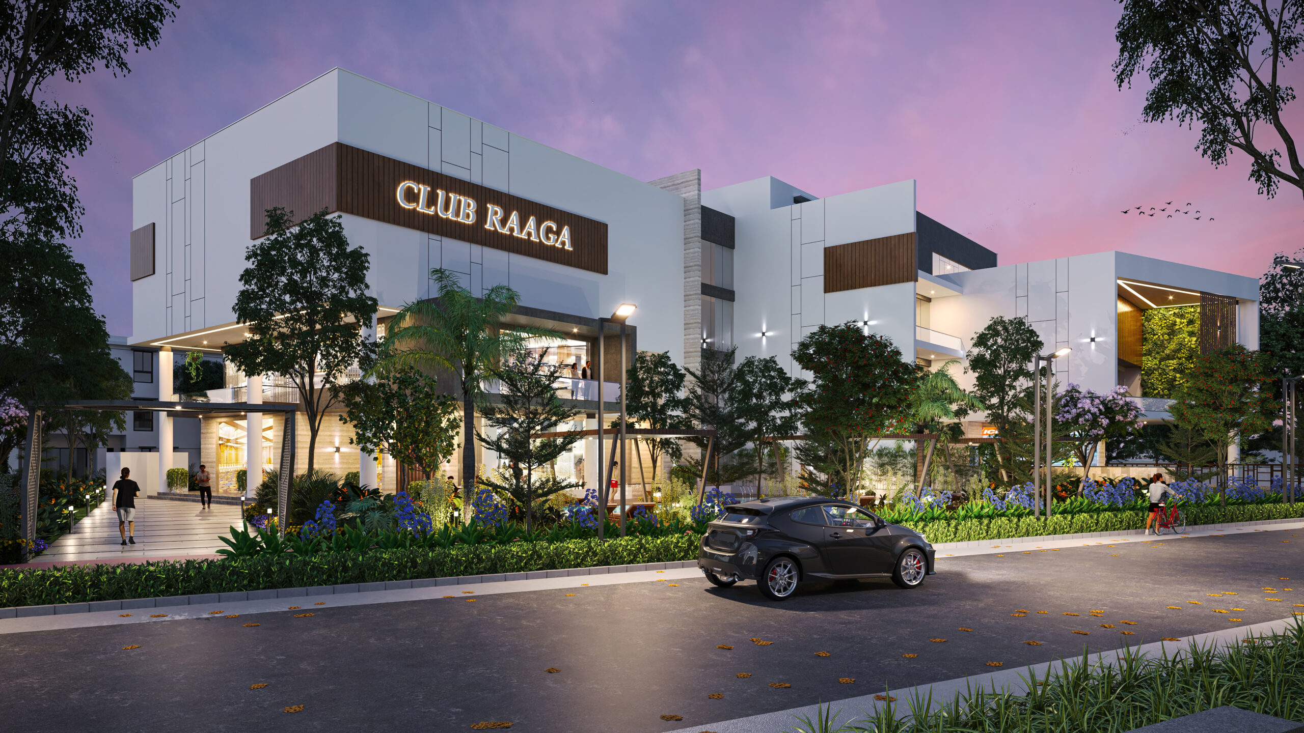Clubhouse Evening View - NEW Clubhouse Evening View - NEW